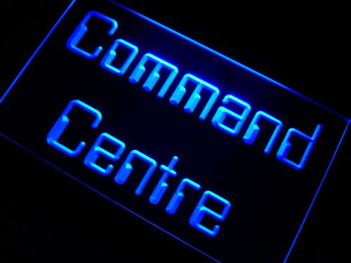 Command Centre Game Room Neon Light Sign